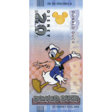 20 Disney Dollars Donald Duck 
